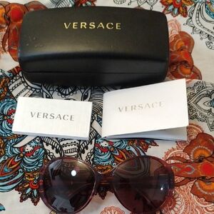 Versace Women's Dark Brown Sunglasses